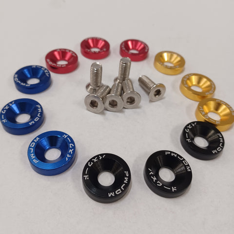 FENDER WASHER DRESS UP BOLT KIT M8 - 6 PACK