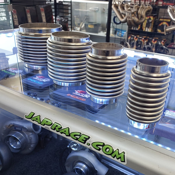 304 STAINLESS STEEL BELLOWS / FLEXIS 1.5INCH (38MM) TO 4.0INCH (102MM)