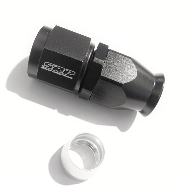 ALLOY PTFE FITTING BLACK STRAIGHT