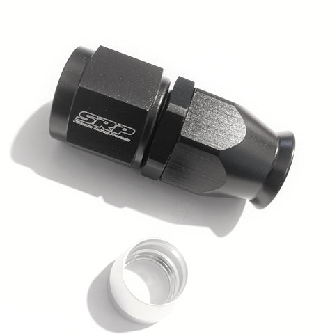 ALLOY PTFE FITTING BLACK STRAIGHT