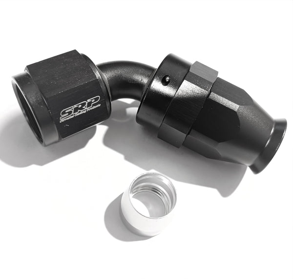 ALLOY PTFE FITTING BLACK 60 degree