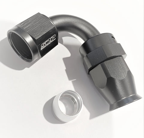 ALLOY PTFE FITTING BLACK 120 degree