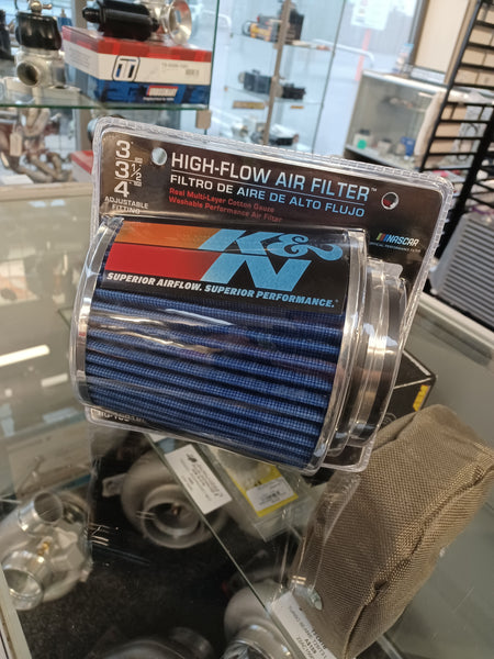 K&N Universal Clamp-On Air Filter - blue