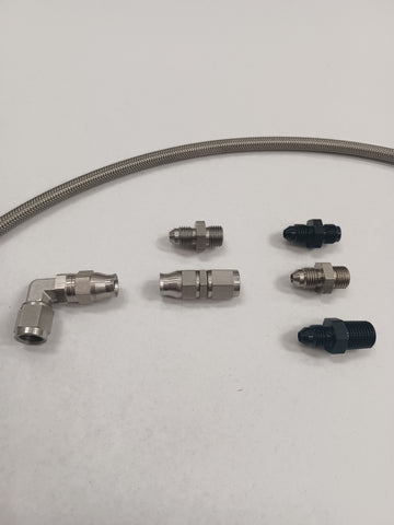 SRP UNIVERSAL STAINLESS STEEL PTFE TURBO OIL FEED KIT