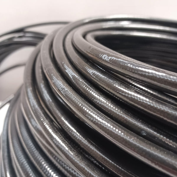 SRP PTFE STAINLESS STEEL BRAIDED HOSE - BLACK PVC COVER