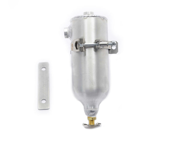 Canton Aluminum Catch Tank 24 Oz Drag Race 3/8" Ports & Petcock 80-205
