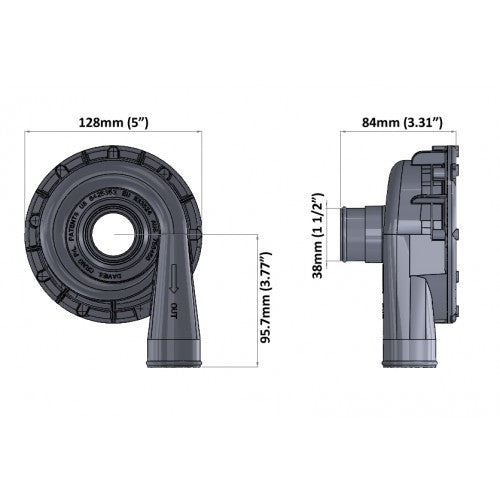 EWP115 ALLOY 12V 115LPM/30GPM REMOTE ELECTRIC WATER PUMP & CONTROLLER (#8950)