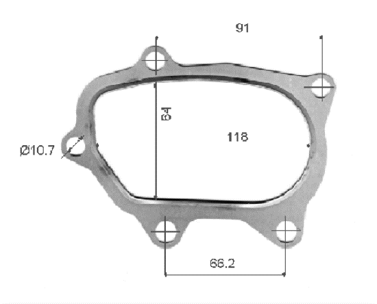 Permaseal Subaru TD05 Downpipe Gasket