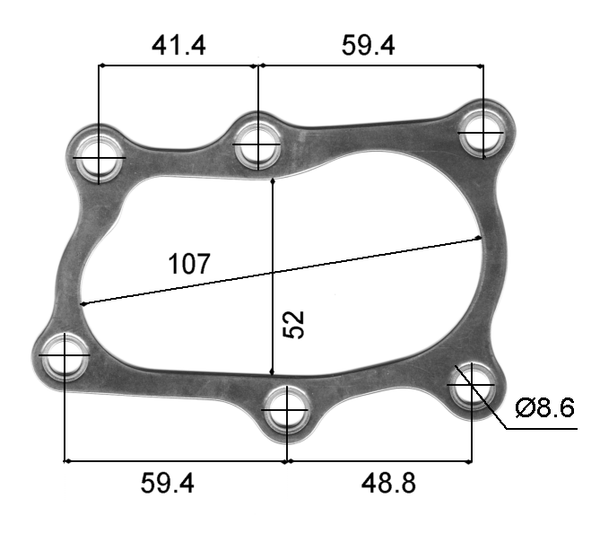 Permaseal RB25 Turbo Downpipe Gasket
