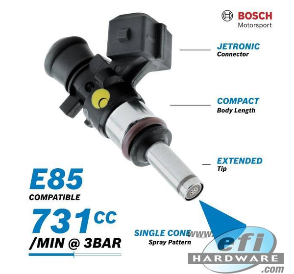 GENUINE BOSCH 731cc EV14 FUEL INJECTORS - E85 COMPATIBLE