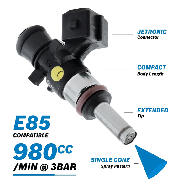 GENUINE BOSCH 1000cc EV14 FUEL INJECTORS - E85 COMPATIBLE