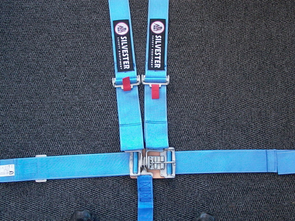 SSE Lever Latch 5 Point Harness Black/Red/Blue SFI
