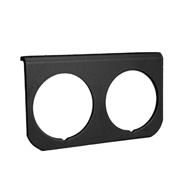 AUTOMETER GAUGE MOUNTING PANEL, DUAL, 2-1/16", BLACK, ALUMINUM 2237