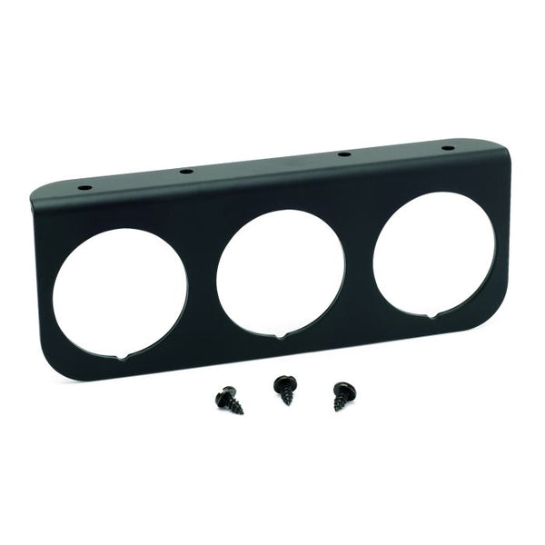 AUTOMETER GAUGE MOUNTING PANEL, TRIPLE, 2-1/16", BLACK, ALUMINUM 2238