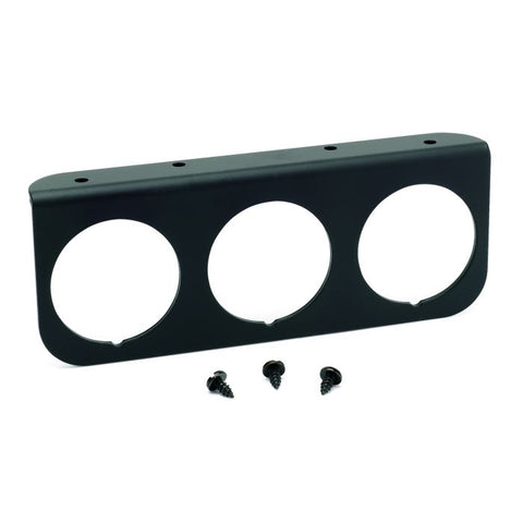 AUTOMETER GAUGE MOUNTING PANEL, TRIPLE, 2-1/16", BLACK, ALUMINUM 2238