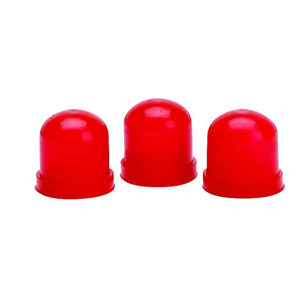 AUTOMETER LIGHT BULB BOOTS, RED, QTY. 3 3214