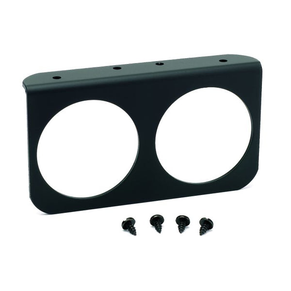 AUTOMETER GAUGE MOUNTING PANEL, DUAL, 2-5/8", BLACK, ALUMINUM 3232