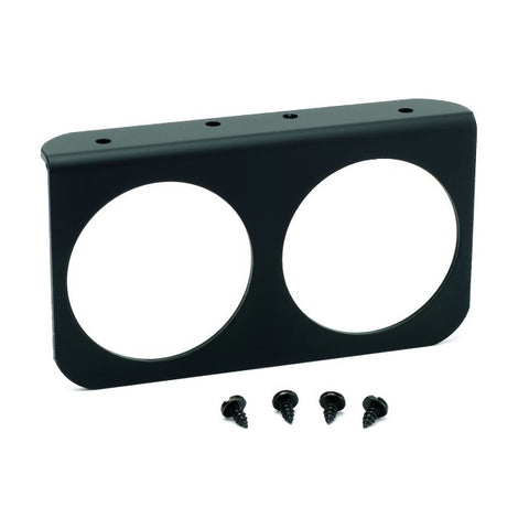 AUTOMETER GAUGE MOUNTING PANEL, DUAL, 2-5/8", BLACK, ALUMINUM 3232