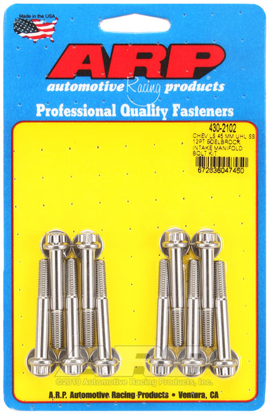 ARP LS INTAKE SS BOLTS FOR EDELBROCK INTAKE 430-2102