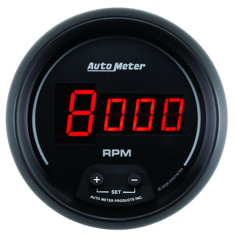 AUTOMETER 3-3/8" IN-DASH tachometer, 0-10,000 RPM, SPORT-COMP DIGITAL 6397