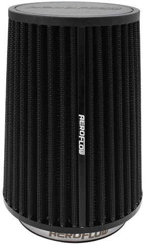 Aeroflow Universal 4" Clamp On Tapered Filter - Black