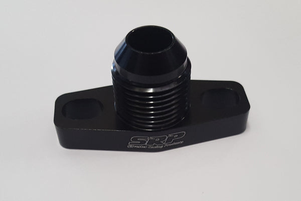 Turbo Oil Drain 52mm PCD -10 Male Thread Fitting Black