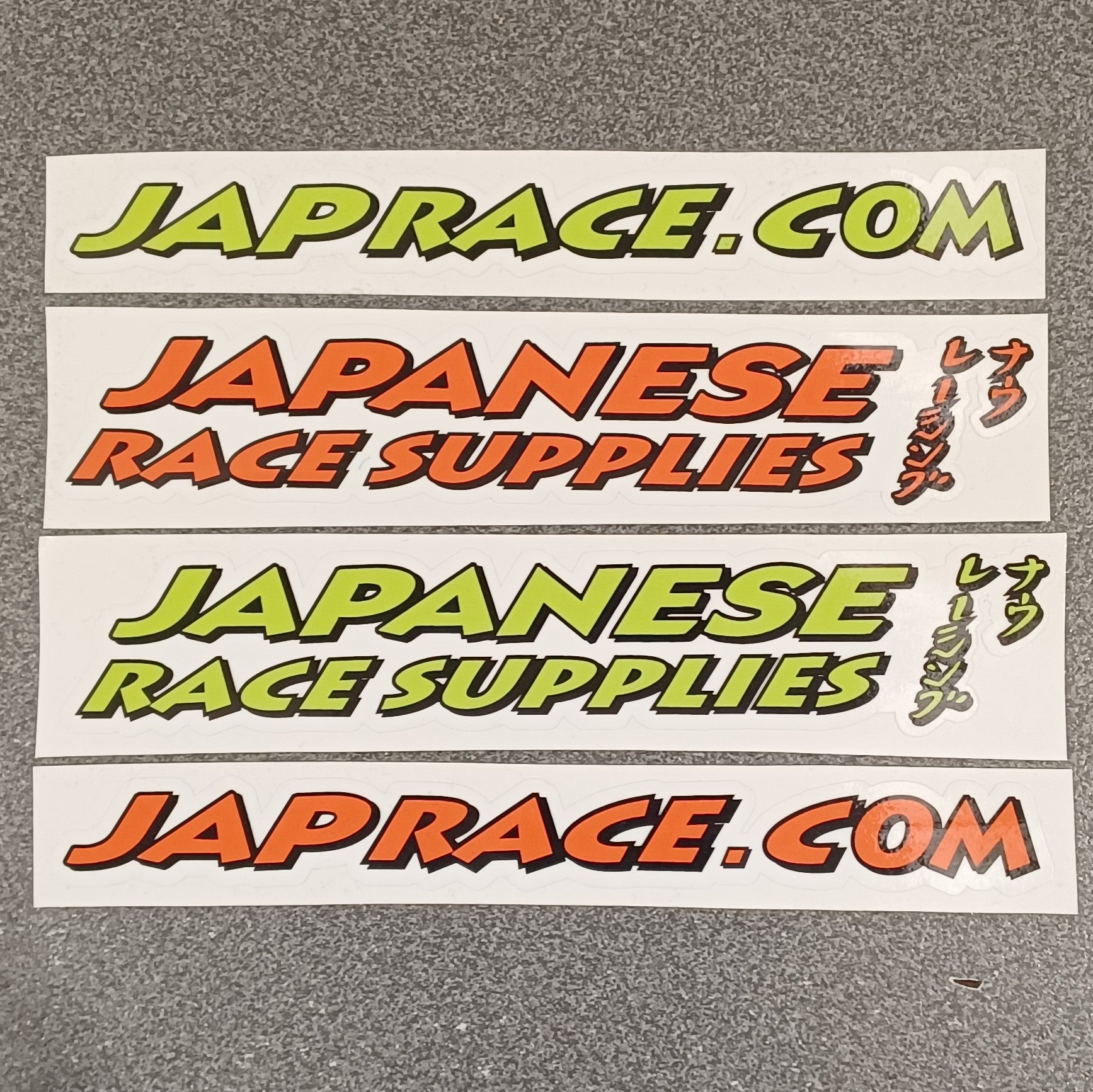 JAPANESE RACE SUPPLIES COLOURED STICKERS – Japanese Race Supplies
